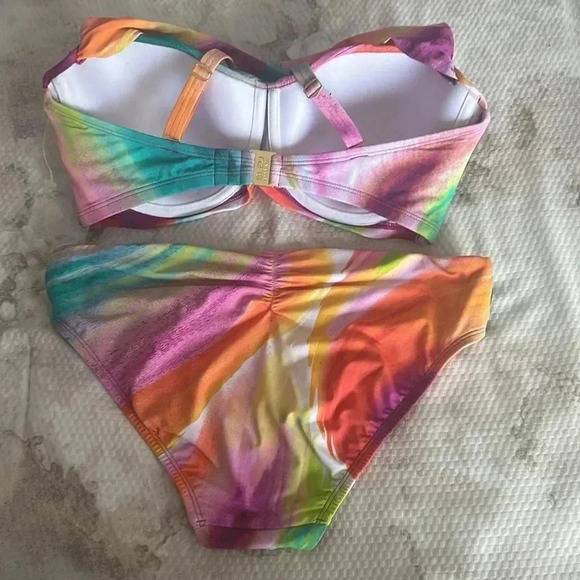 Bleu by Rod Beattie Women's Splash Out Shirred Bikini Top and Bottom - Picture 8 of 14